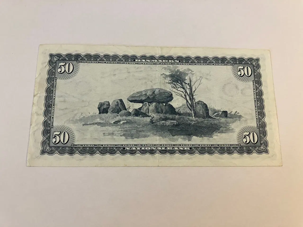 Billede 2 - 50 Kroner 1970 Erstatningsseddel Danmark