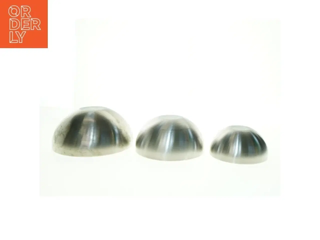 Billede 3 - Rustfrit stål skålesæt (str. 7 x 16 cm og 9 x 20 cm og 12 x 24 cm)