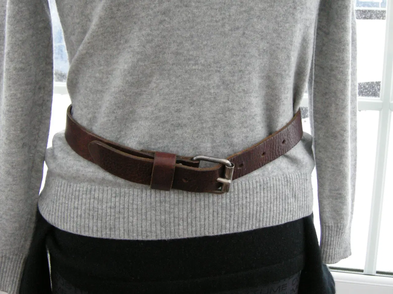 Billede 5 - Vintage læderbælte, Kraftig læderbælte, Bælte