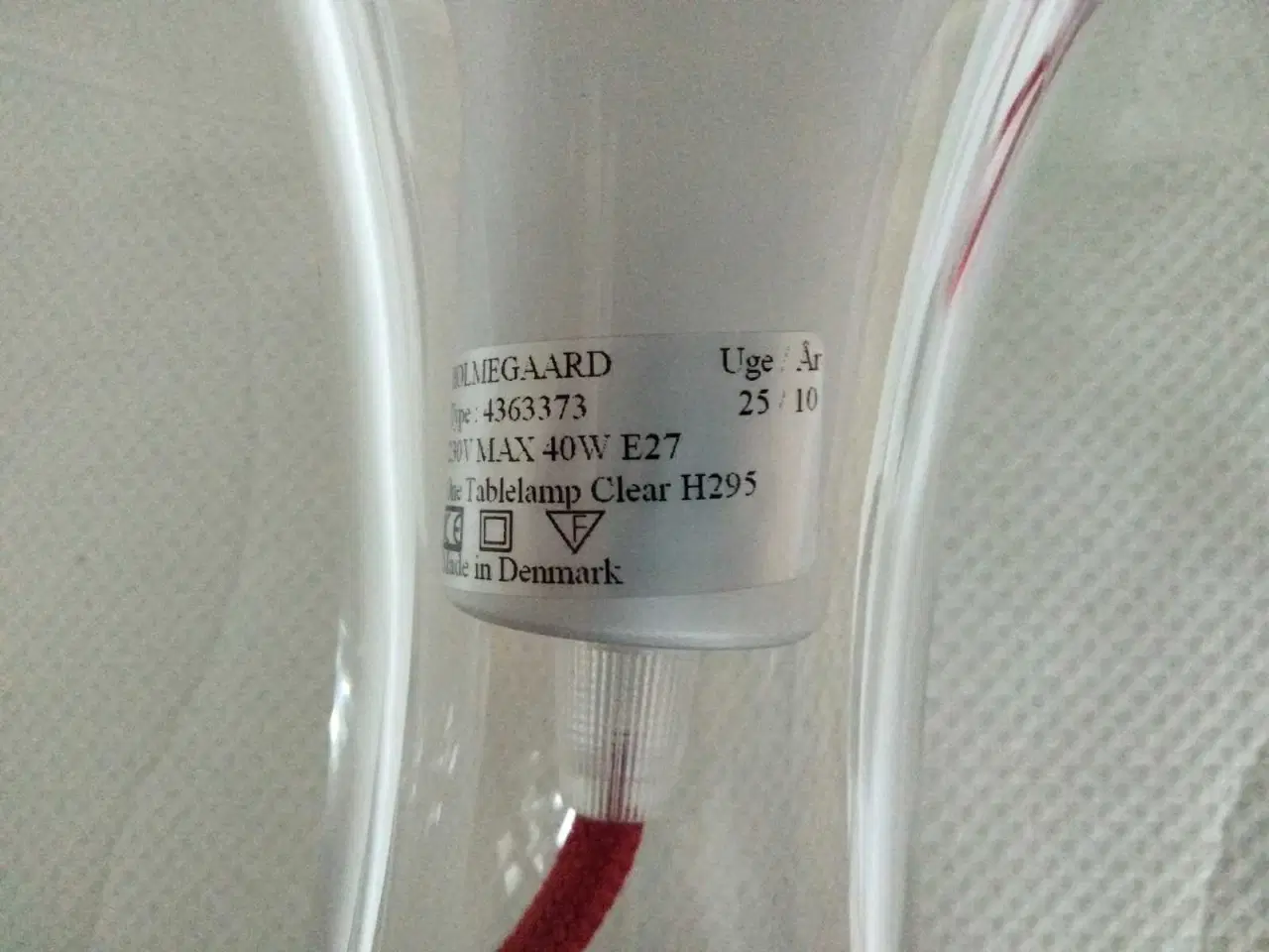 Billede 2 - Holmegaard One Bordlampe clear H0295