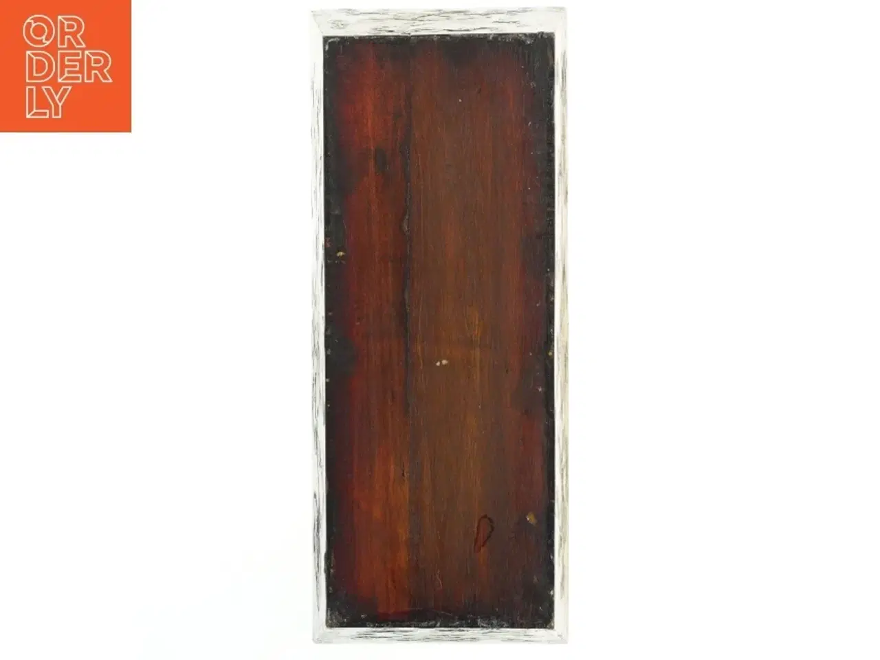 Billede 2 - Antik blomstret træ kasse (str. 34x14 cm)