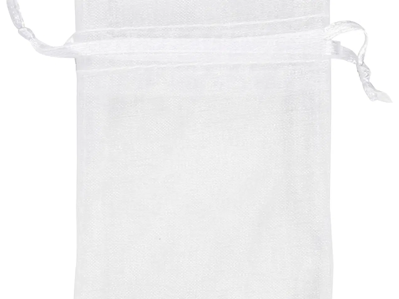 Billede 1 - Hvide organzaposer 7x10 cm - 10 stk. til gaveindpakning