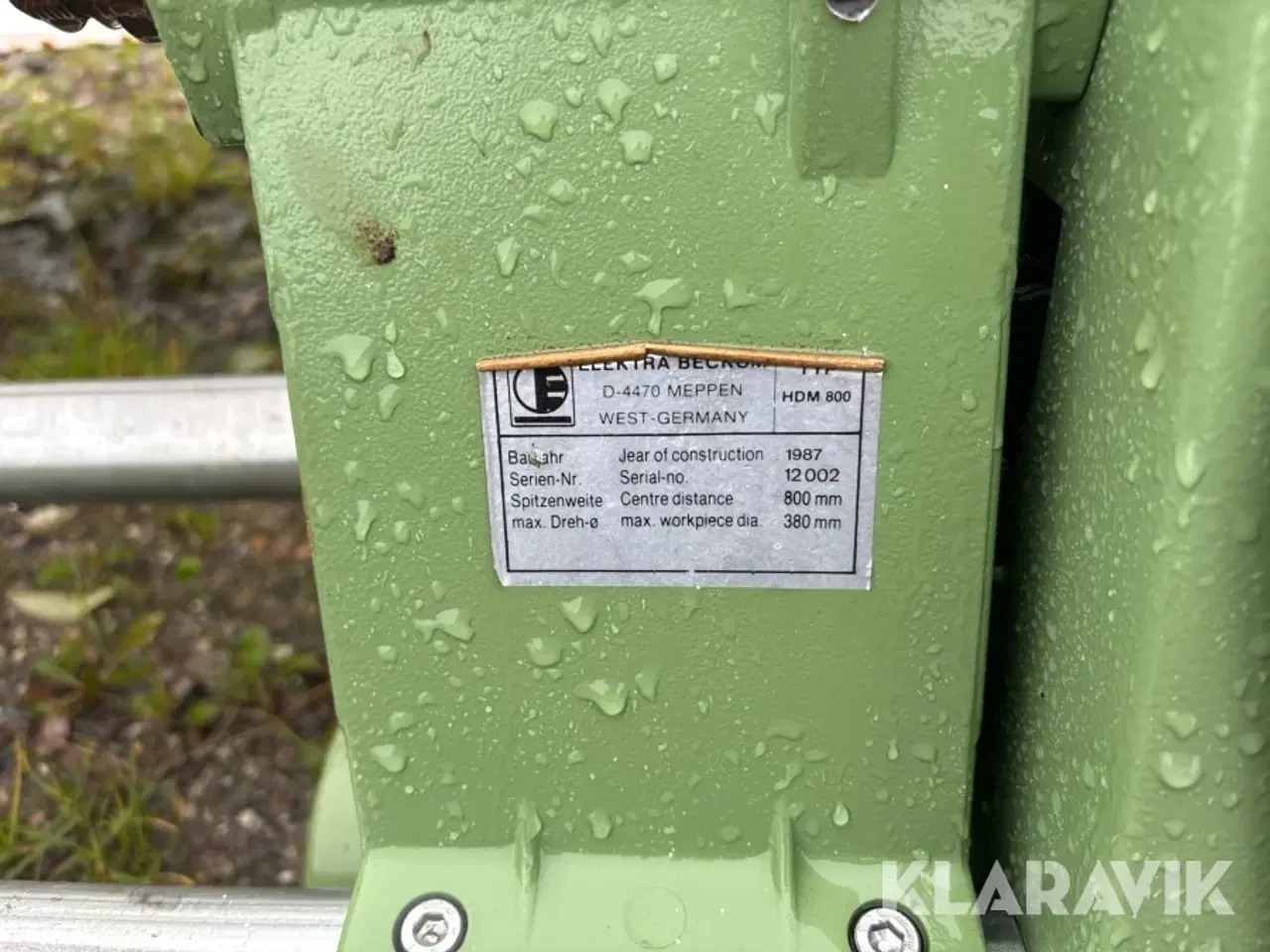 Billede 10 - Drejebænk Elektra Beckum HDM 800 / HDM 1000