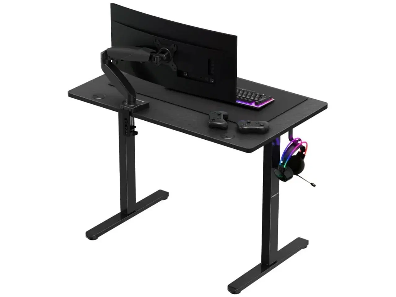 Billede 3 - Gamingbord huzaro Hero 7.9 - elektrisk højdejusterbart, sort