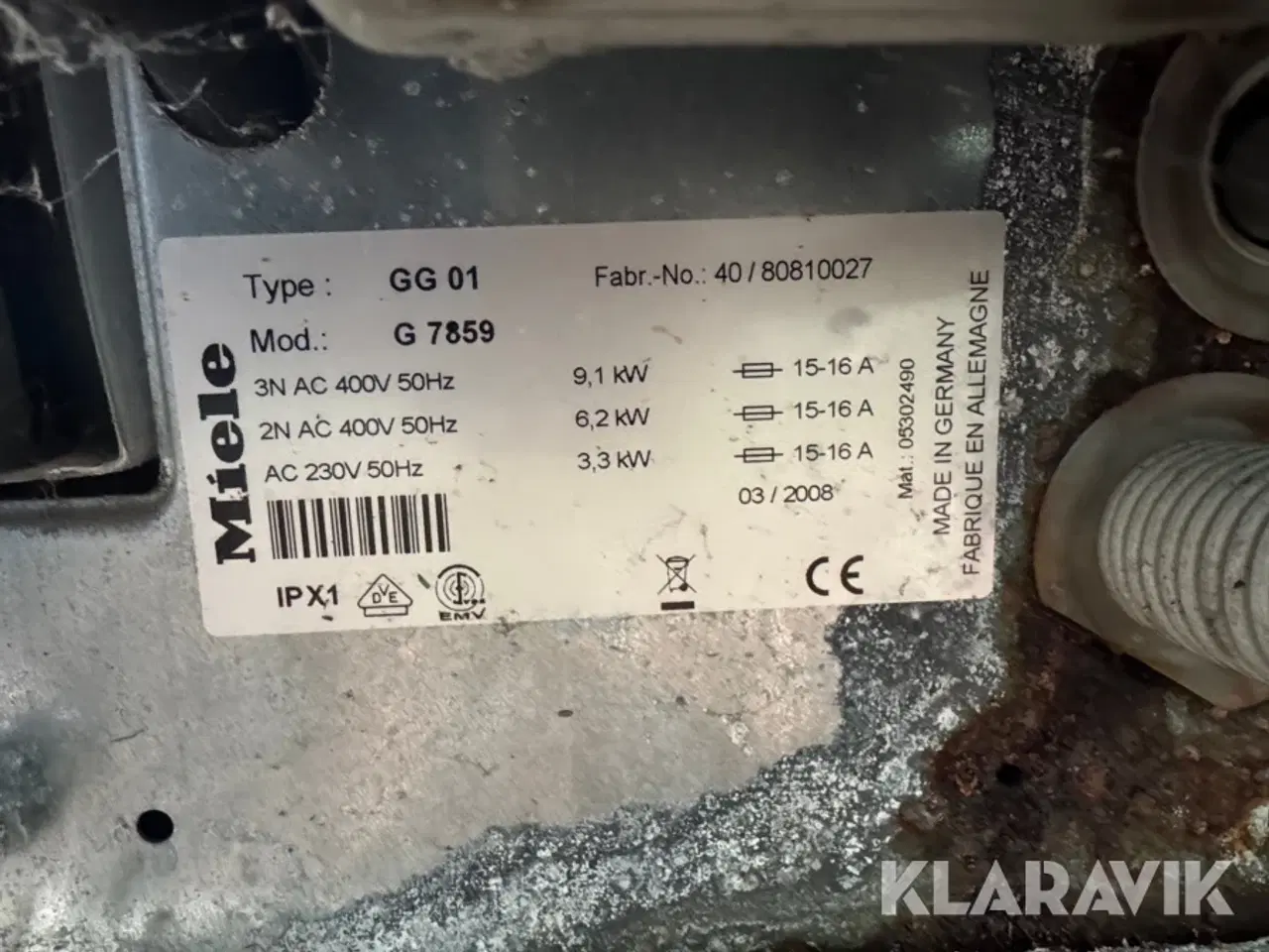 Billede 8 - Industri opvaskemaskine Miele G 7859 DK