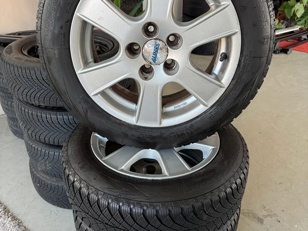 Billede 1 - Vinter Dæk på Alufælge til Skoda + VW + Seat