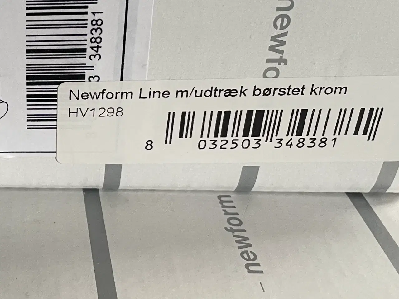 Billede 1 - Newform line m/udtræk børstet krom