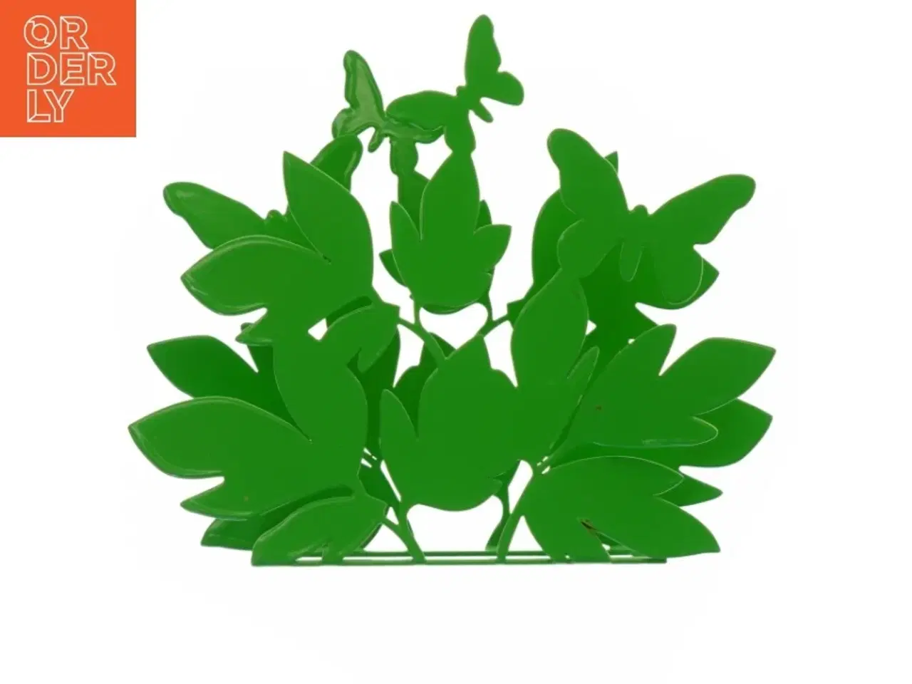 Billede 1 - Servietholder i grøn metal (str. 19 x 16 cm)