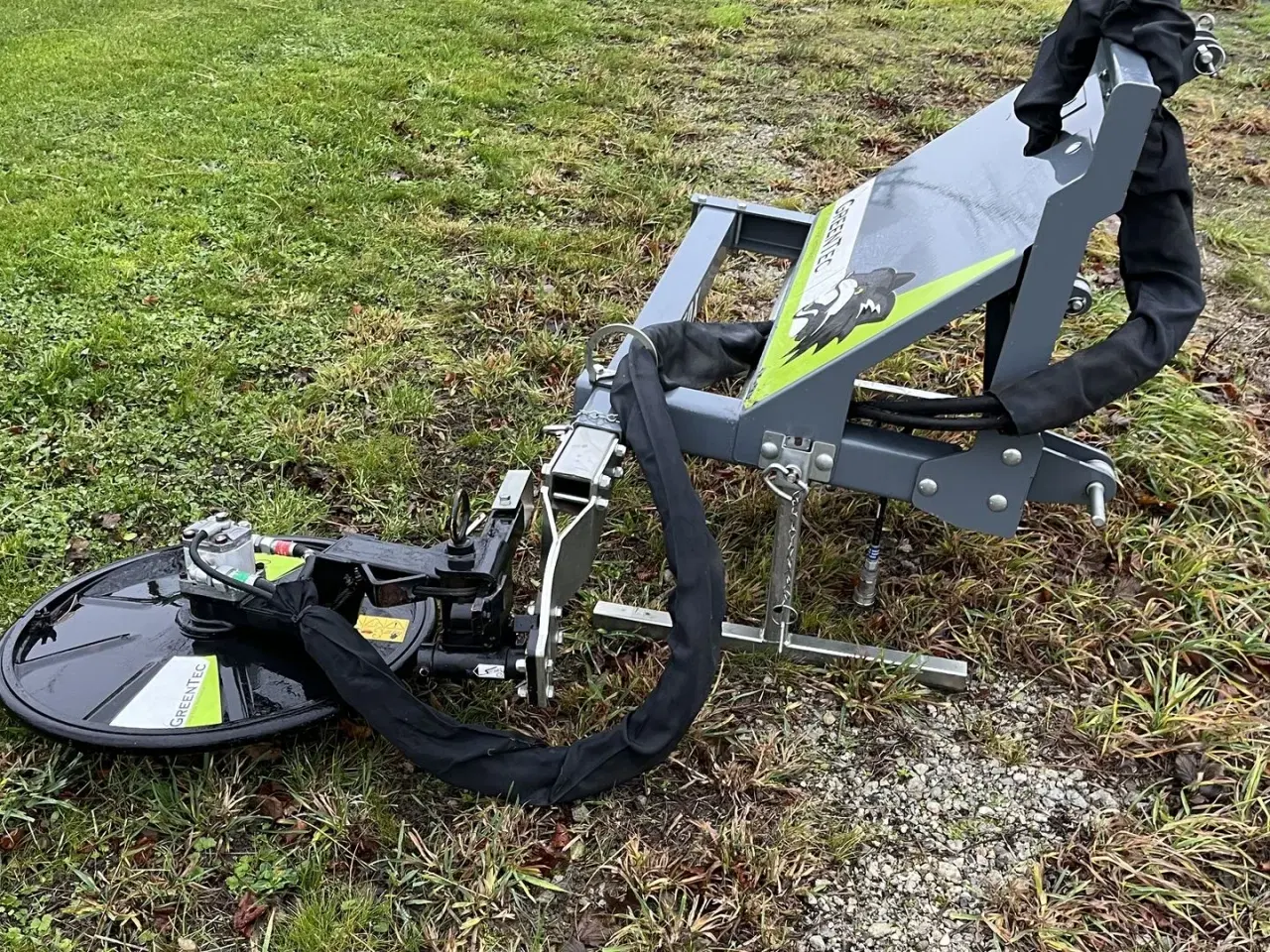 Billede 4 - GreenTec FOX redskabsramme med RI60 kantklipper RI 60 Hydr. kant underklipper. 3 punkt.