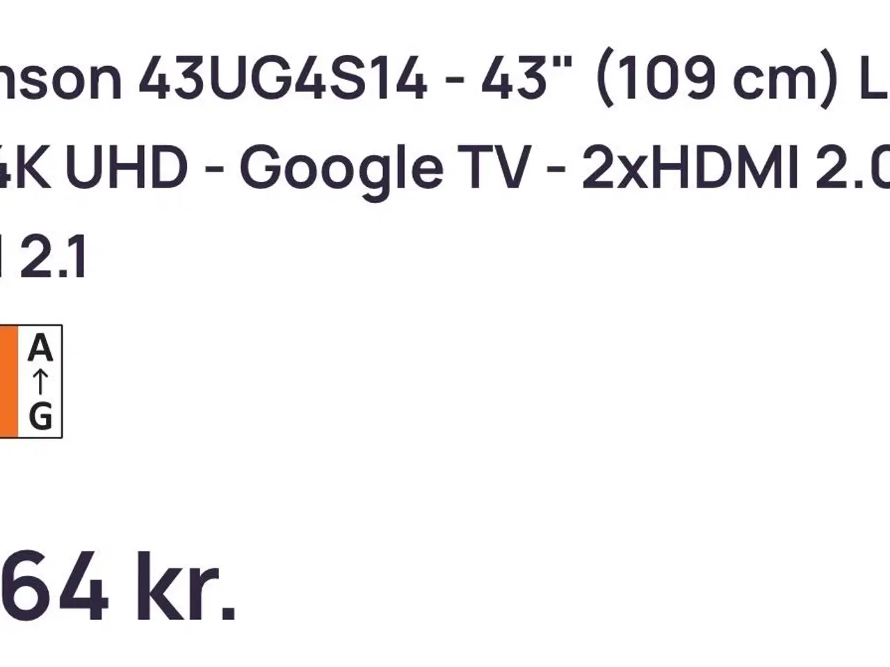Billede 5 - Thomson 43UG4S14