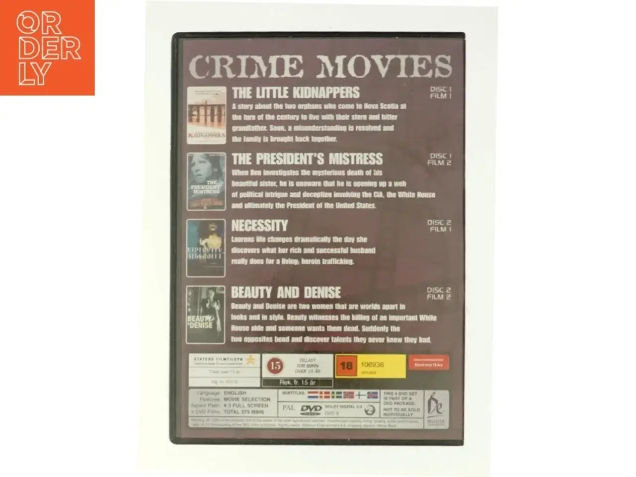 Billede 3 - 4 Crime movies