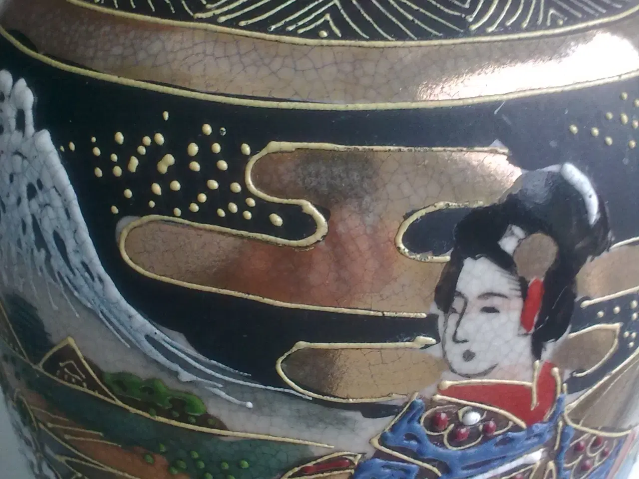 Billede 1 - Satsuma Geisha JAPAN keramik vase
