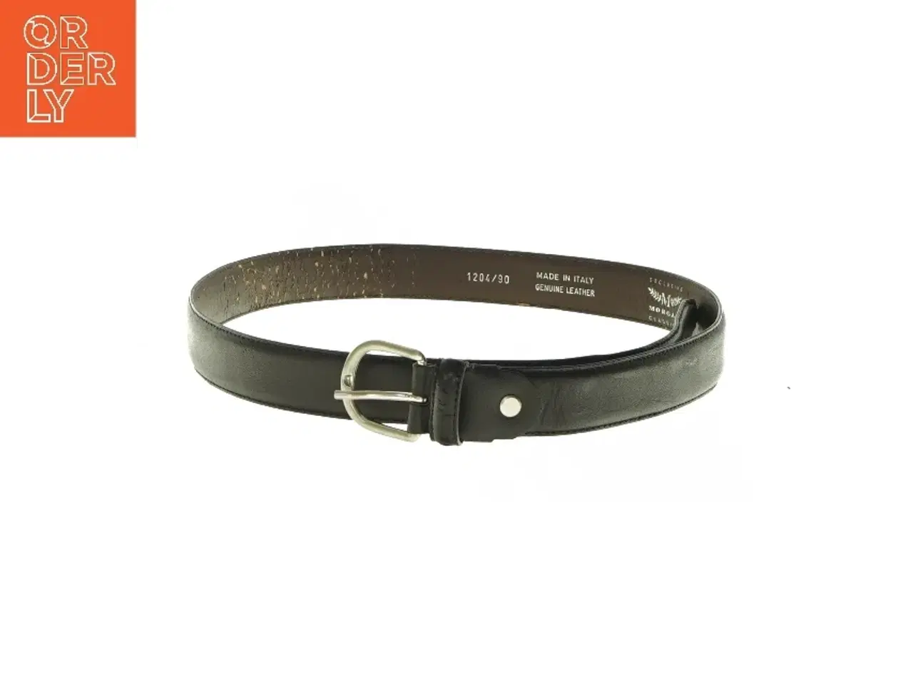 Billede 1 - Sort læderbælte fra Morgan (str. L 90)