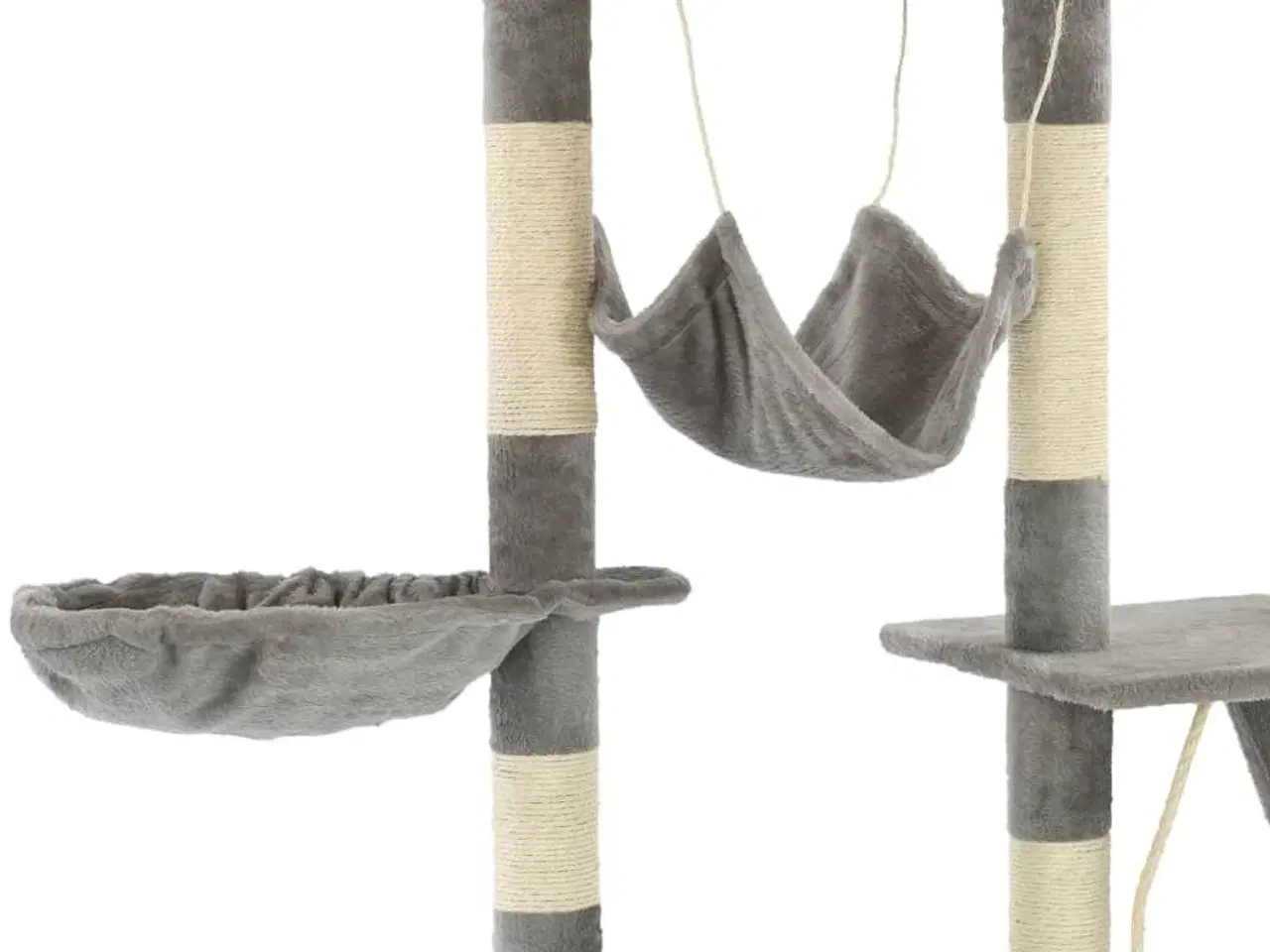 Billede 6 - Kradsetræ til katte med sisal-kradsstolper 230-250 cm grå