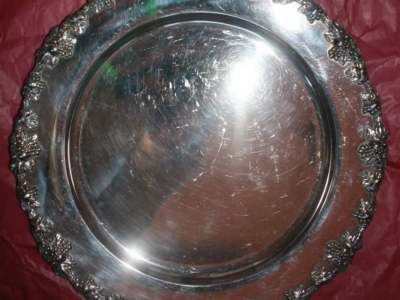 Billede 2 - Bakke / dækketallerken af sølvplet