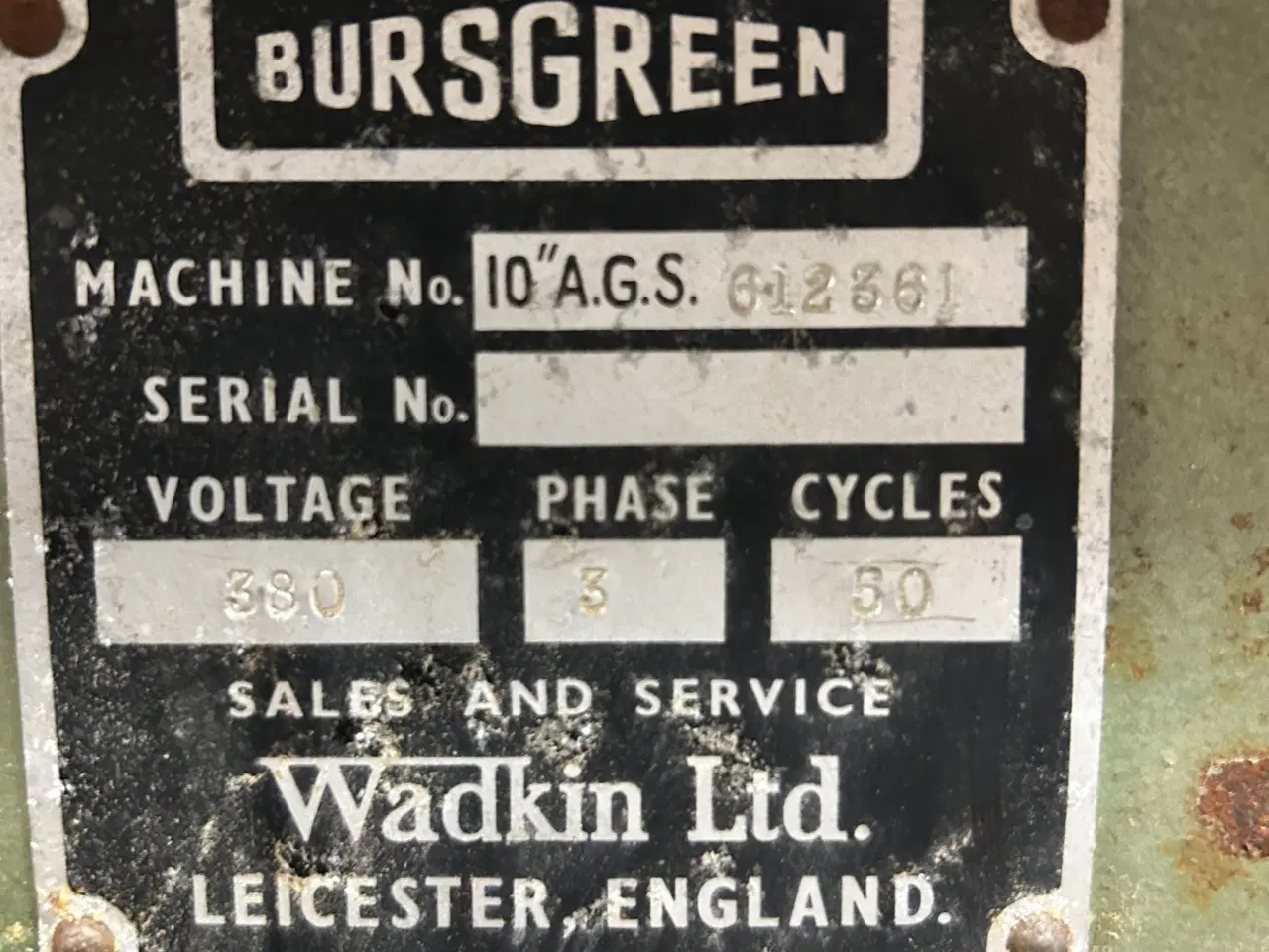 Billede 2 - Wadkin Bursgreen 10” A.G.S.