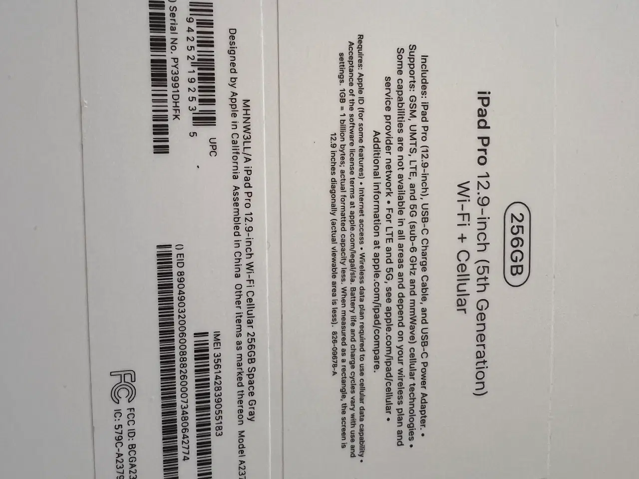 Billede 5 - iPad Pro, 5 gen, 12,9 tommer, 256 gb, cellular 