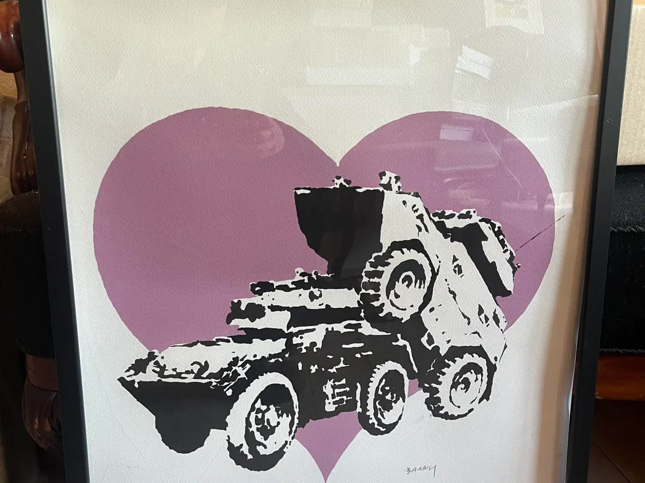 Billede 1 - Banksy - Litografisk kunst tryk