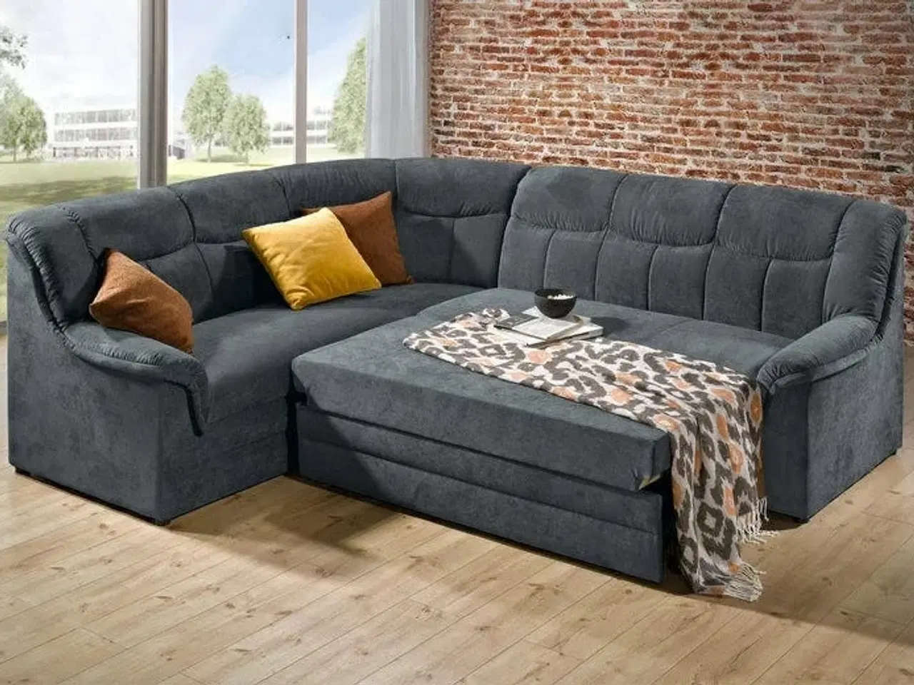 Billede 2 - Hjørnesofa grå stof