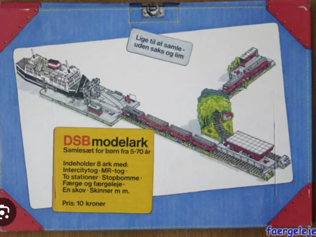 Billede 1 - Købes  modelark DSB færge