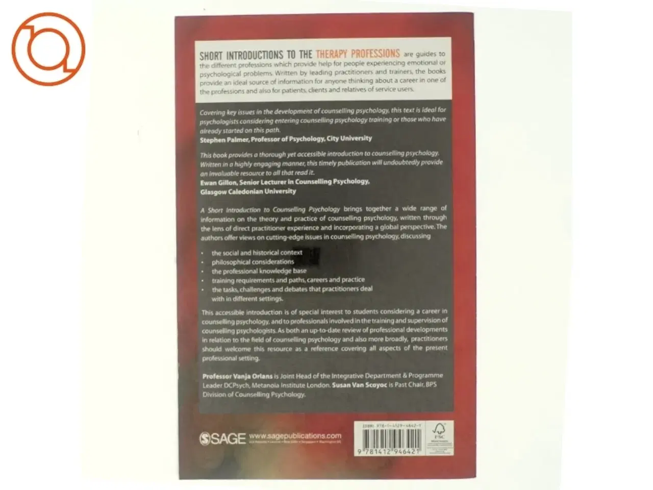 Billede 3 - A short introduction to counselling psychology (Bog)