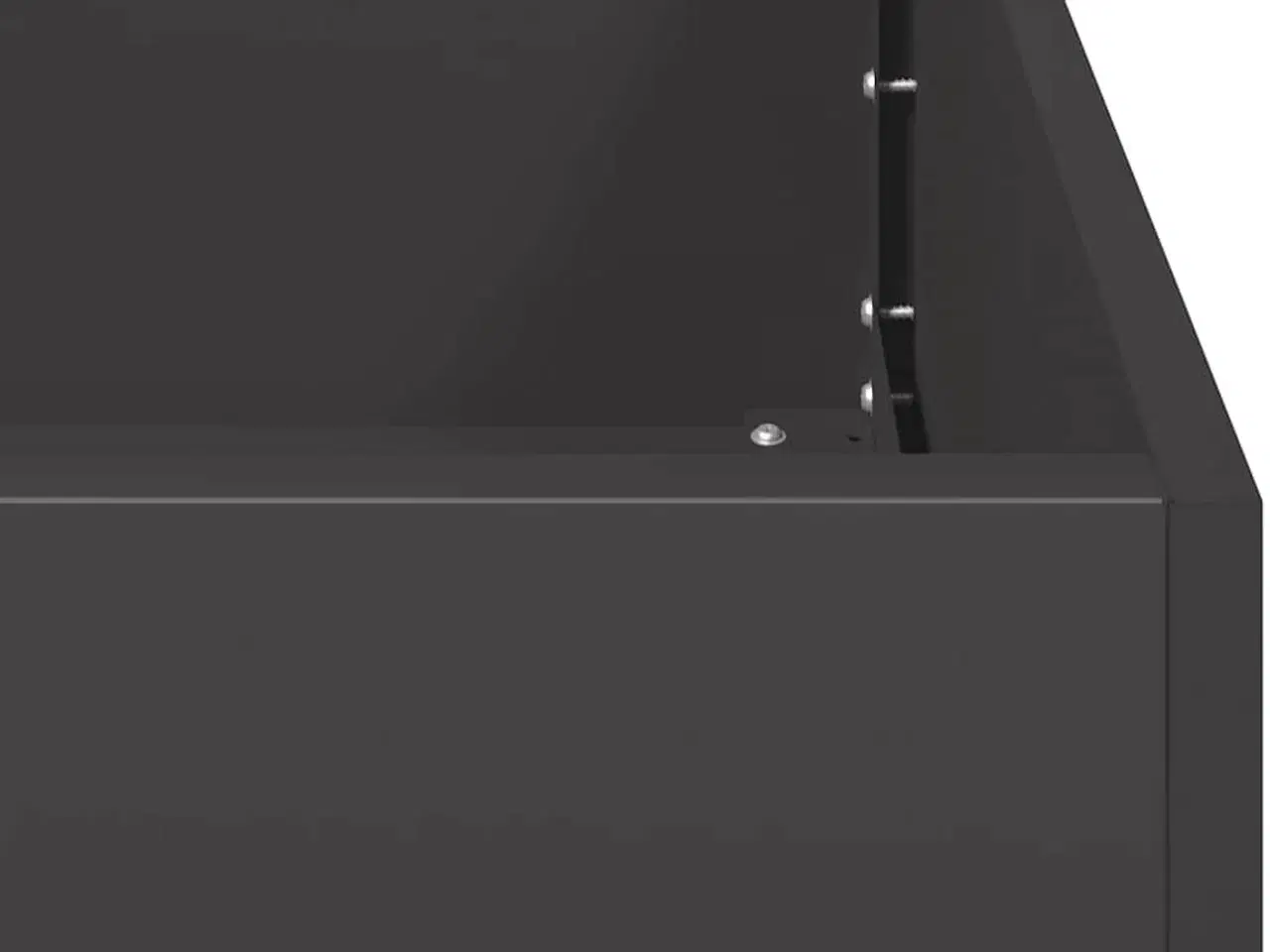 Billede 7 - Plantekasse 200x80x40 cm stål sort