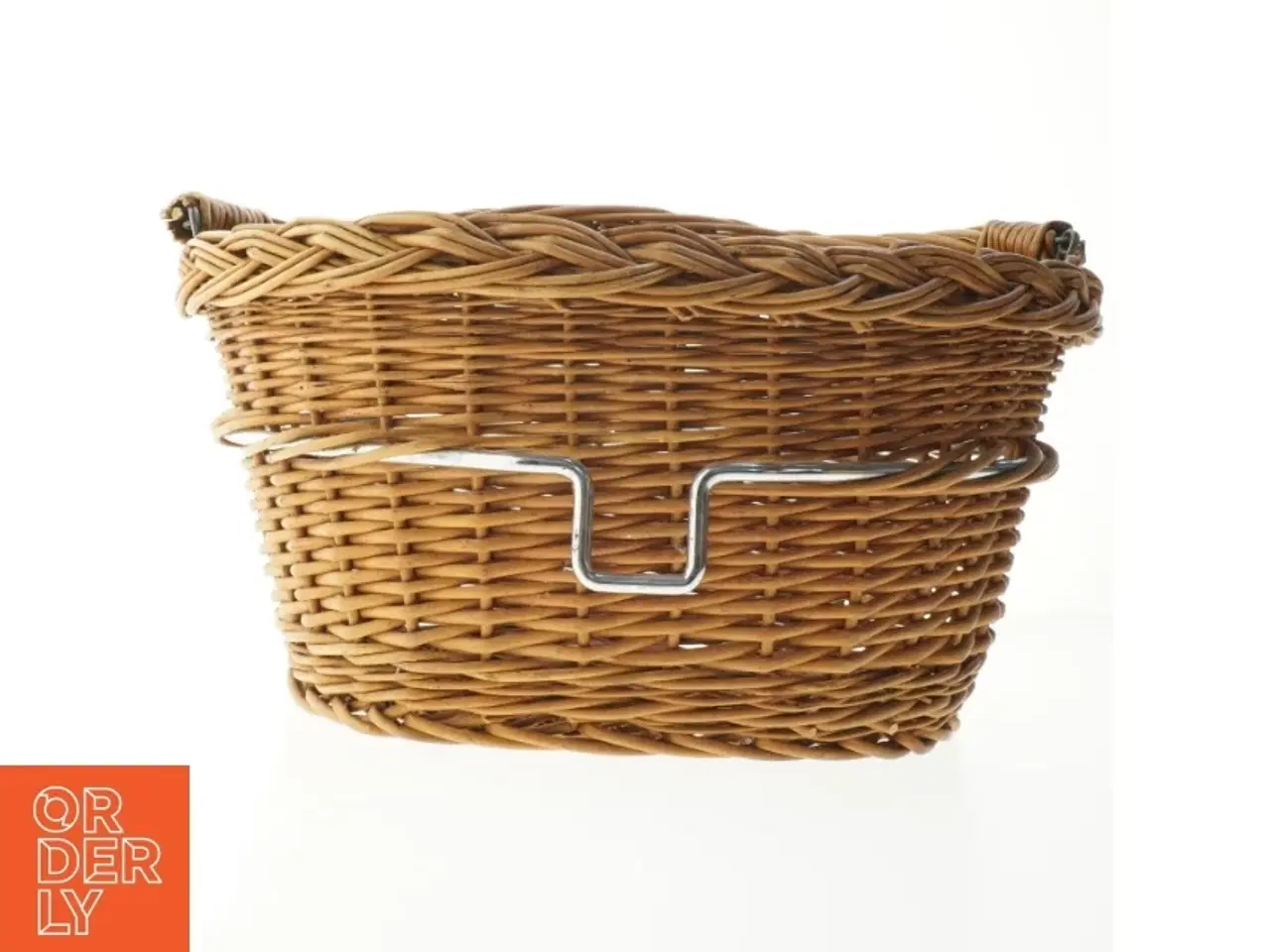 Billede 2 - Flettet cykelkurv i flet (str. 43x33,5 cm)