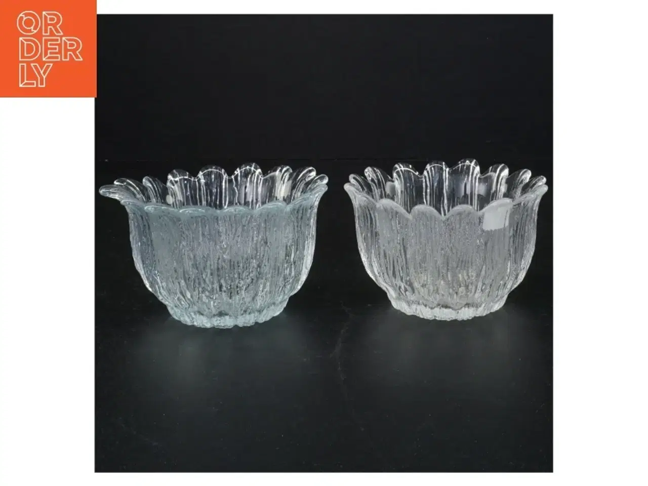 Billede 1 - Glaslysestager fra Holmegaard (str. 7 x 10 komma 5 cm)