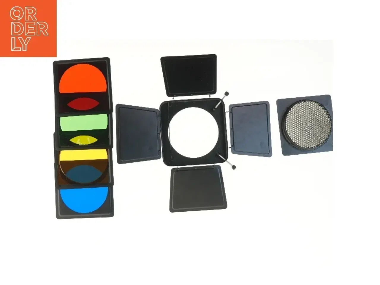 Billede 1 - Farvefiltre 21,5 cm, barndoor og honeycomb