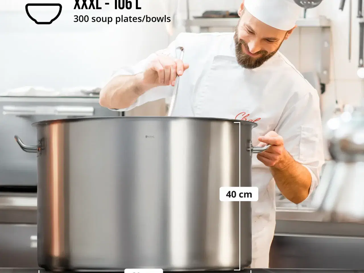 Billede 4 - Gryde til Induktion (106L) i Rustfrit Stål