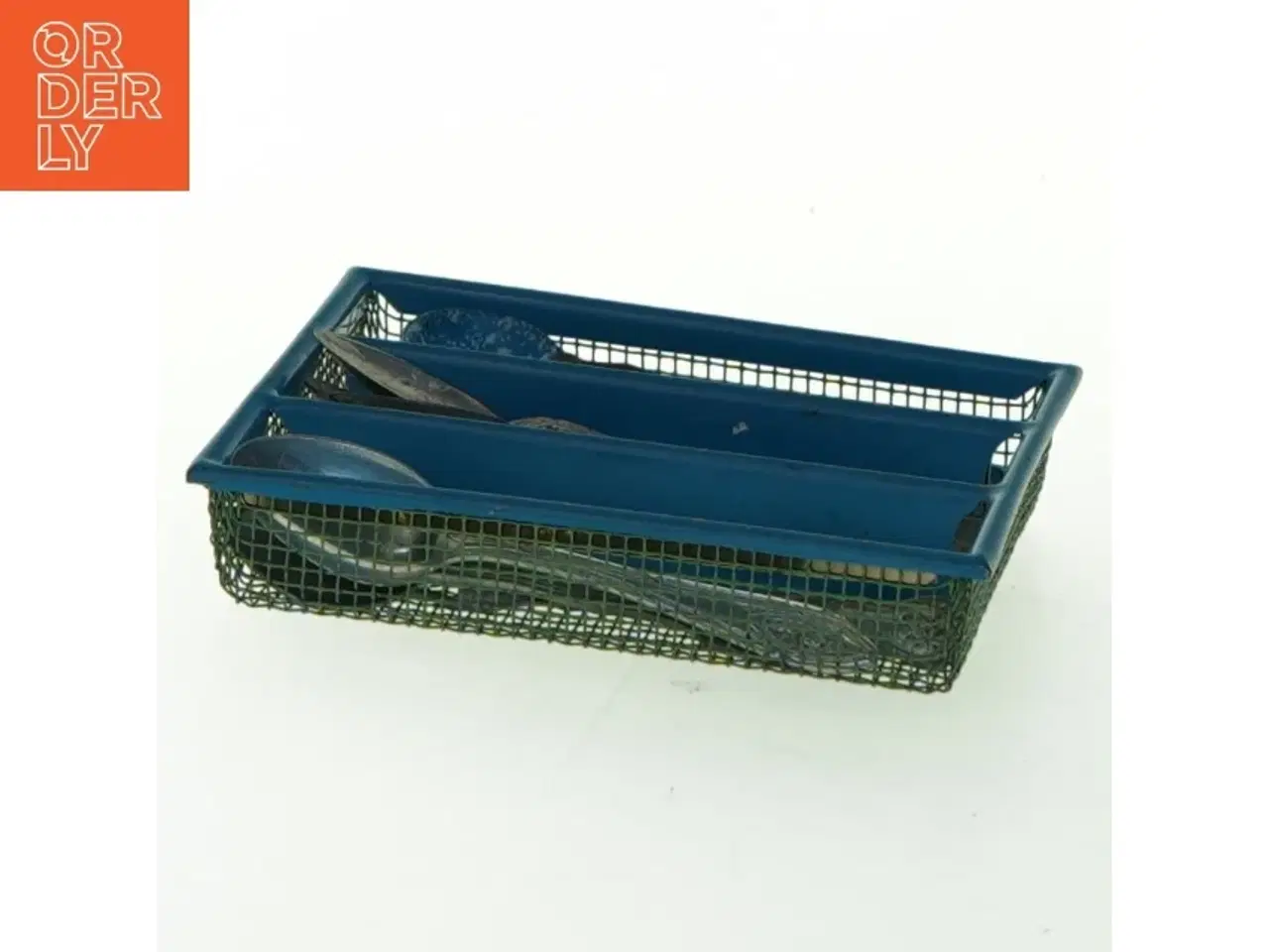 Billede 4 - Dukke bestik og bestikbakke (str. 9,5x7,5x2,5 cm)