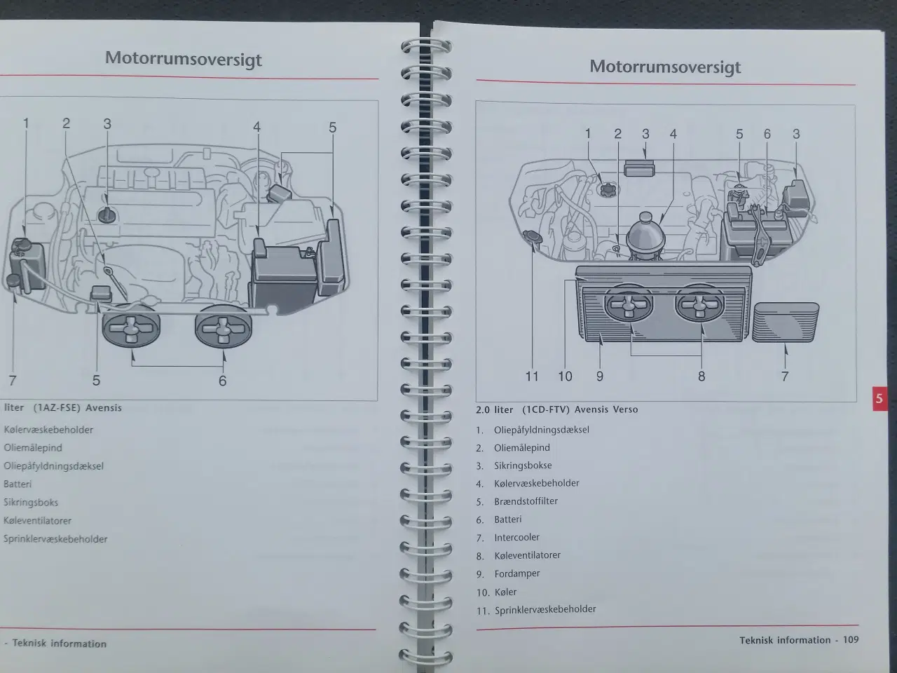 Billede 4 - Instruktionsbøger, Avensis-T22, og Verso
