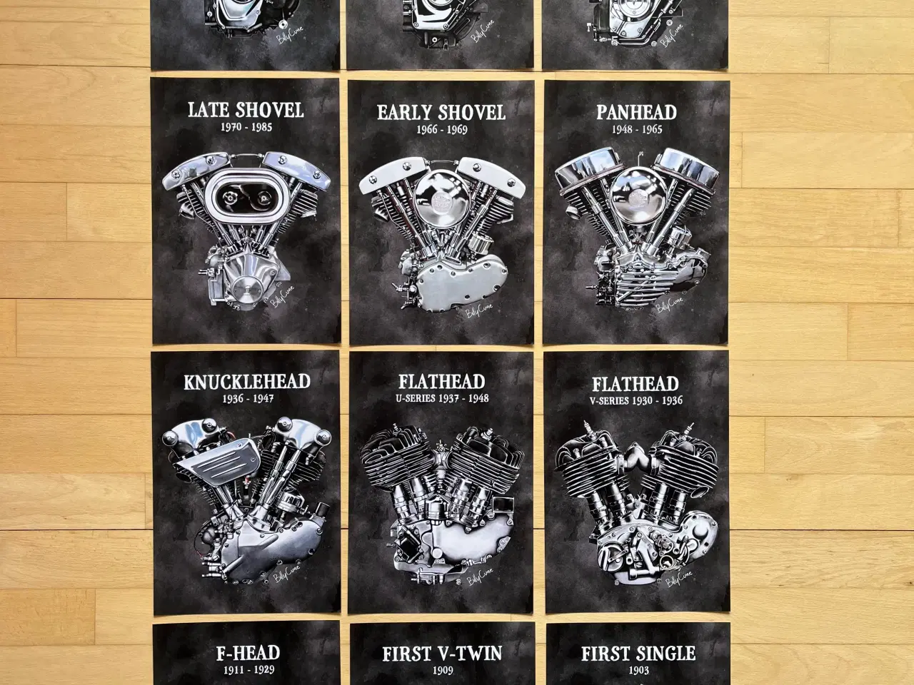 Billede 3 - Harley-Davidson plakat sæt 