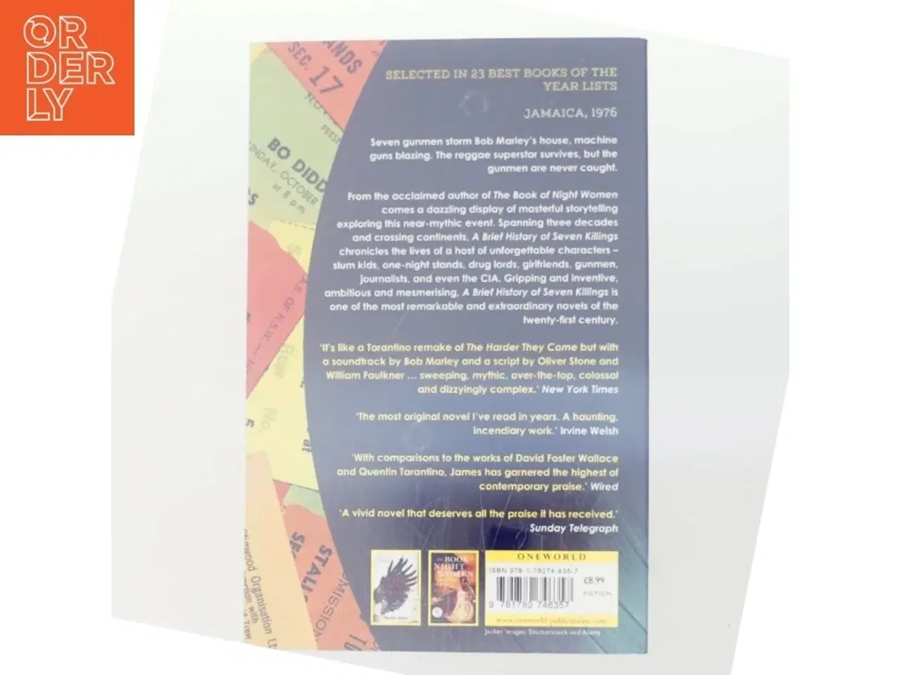 Billede 3 - Bob Marley: A brief history of seven killings : a novel af Marlon James (1970-) (Bog)