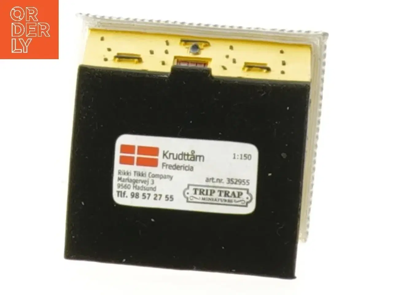 Billede 5 - Miniature gult hus fra Trip Trap (str. 6x5x7 cm)