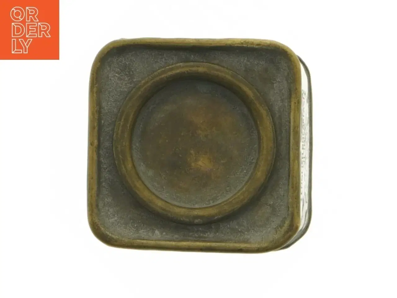 Billede 6 - Antik teæske med låg (str. 8 x 7 cm)