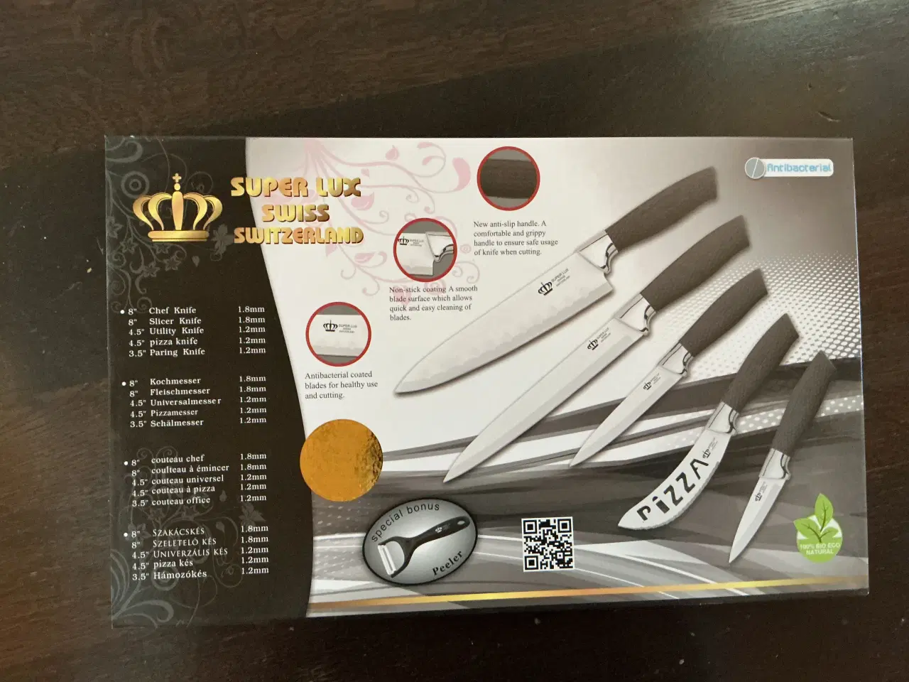 Billede 2 - Kniv sæt med 5 knive og skrællekniv.