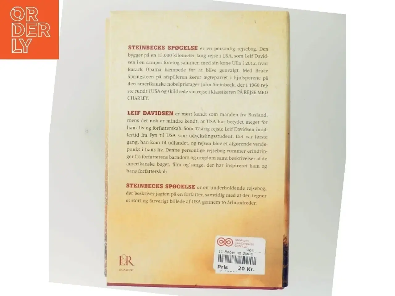 Billede 3 - Steinbecks Spøgelse af Leif Davidsen (Bog)