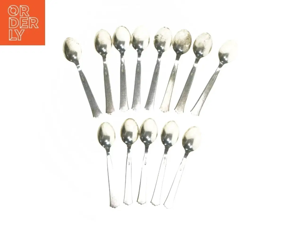 Billede 4 - Diplomat sølvplet Sæt med gafler og skeer (11 stk kagegafler. 14 cm. 13 teskeer. 11,5 cm)