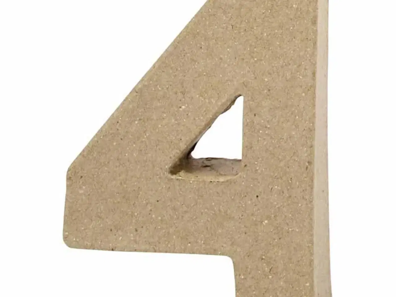 Billede 1 - Håndlavet Papmaché Tal - 10 cm Dekoration