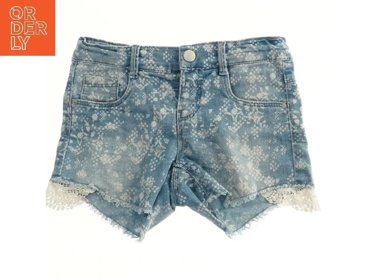 Billede 2 - Denim shorts med blonder fra Name It (str. 128)