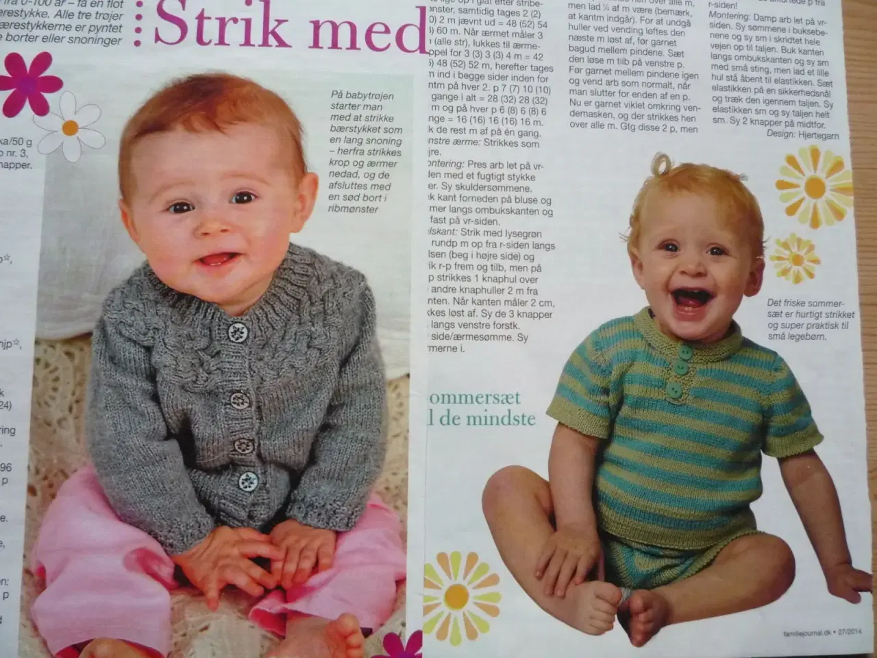 Billede 5 - 5 opskrifter på strikket babytøj