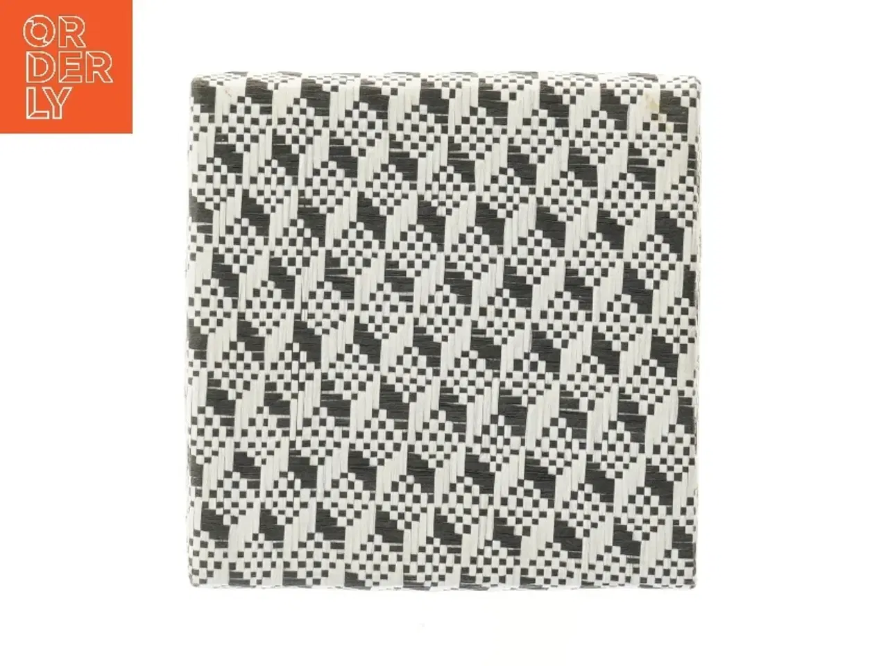 Billede 5 - Flettet opbevaringskasse med låg (str. 20x20 cm)