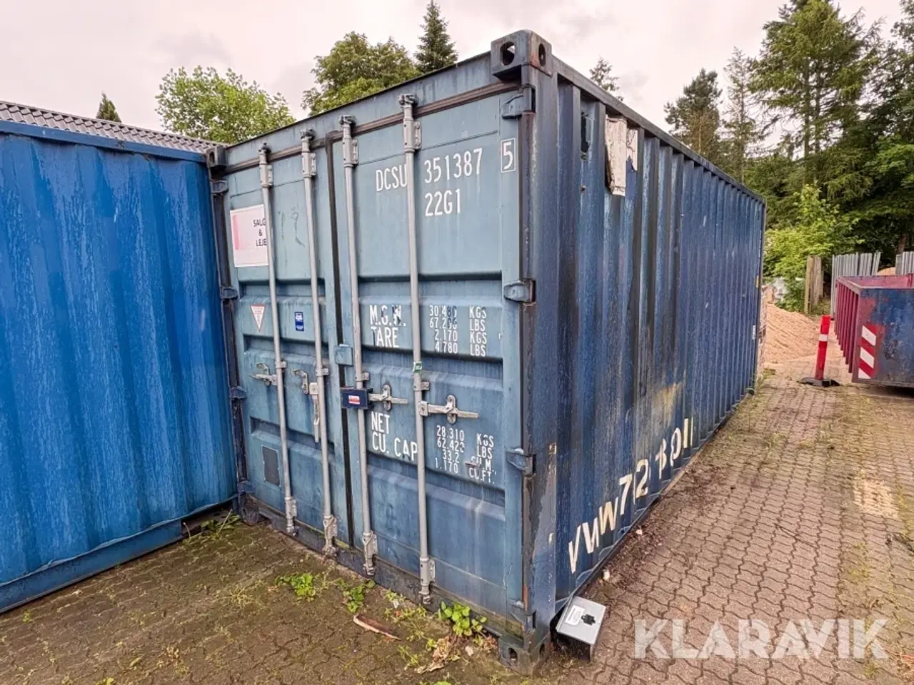 Billede 1 - Container 20 fods  1 styk