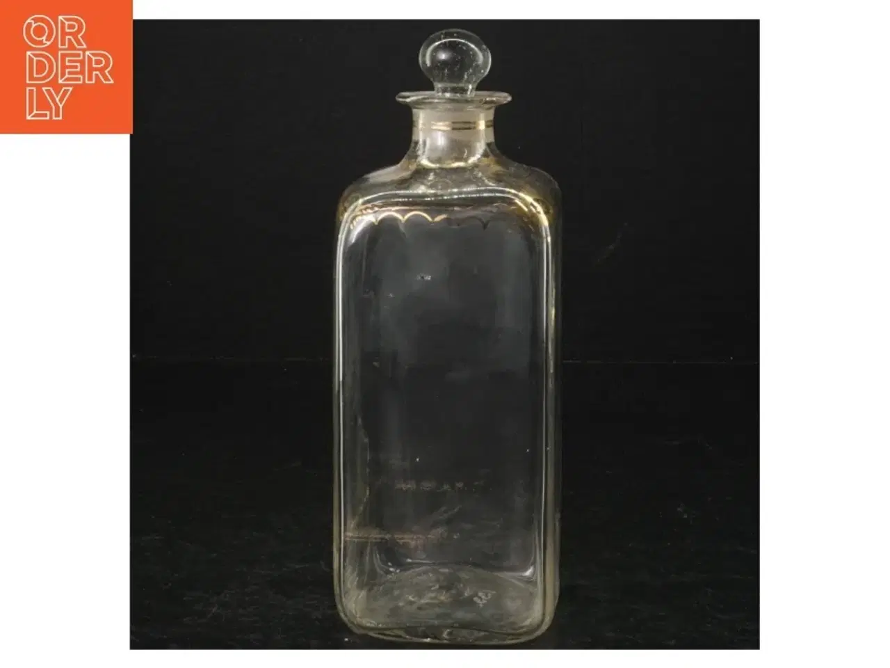 Billede 1 - Glas Karaffel med Dekorativ Mønster (str. 19 cm)