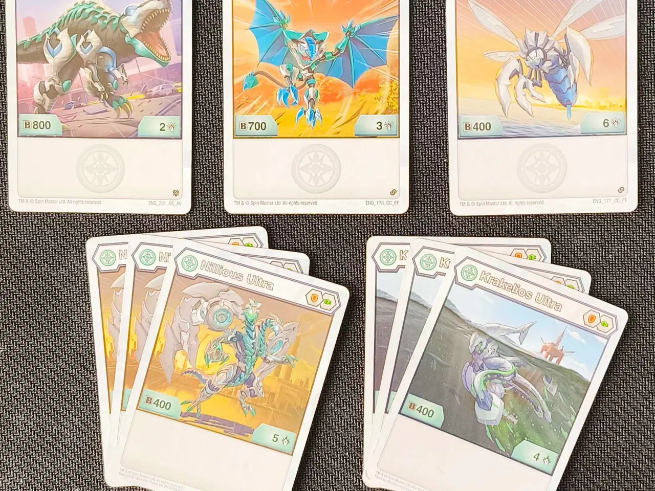 Billede 7 - Bakugan kort - Grå - 44 stk.