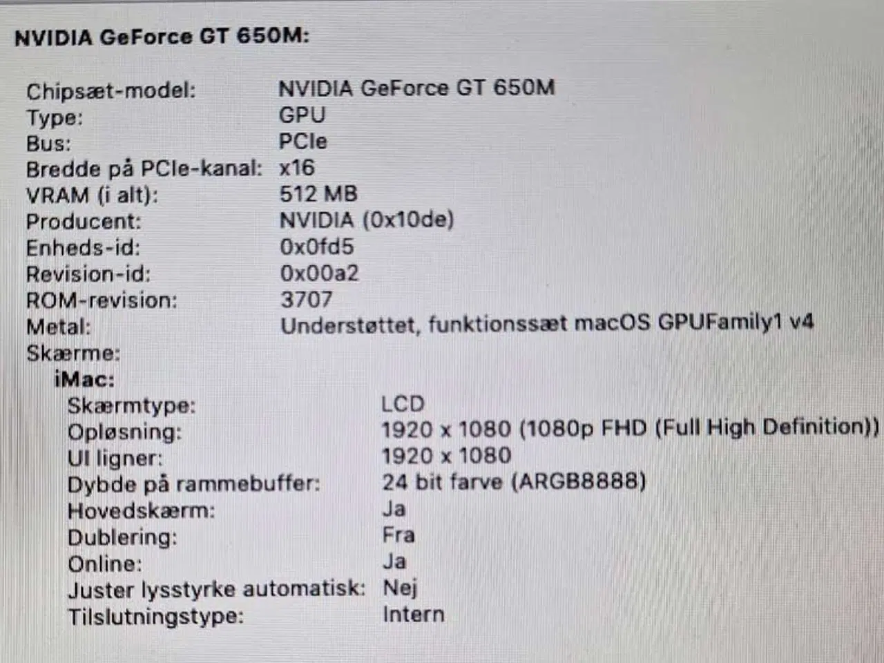 Billede 6 - iMac 21.5, i7, 512 SSD, 16 GB, tast, CD drev, Aalb