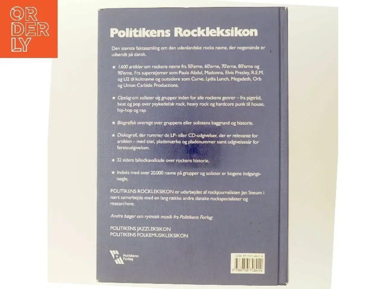 Billede 3 - Politikens rockleksikon : udenlandsk rock gennem 40 år af Jan Sneum (Bog)