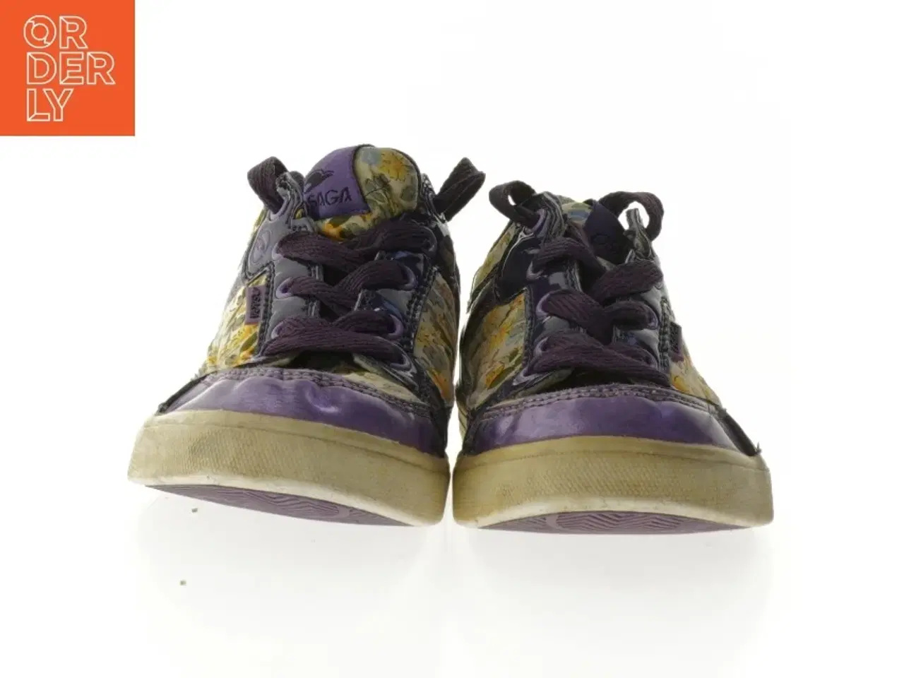 Billede 2 - Blomstrede lilla sneakers fra Osaga (str. Længde. 24 cm)