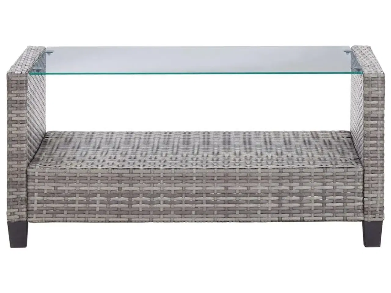 Billede 10 - Loungesæt til haven 6 dele med hynder polyrattan mørkegrå